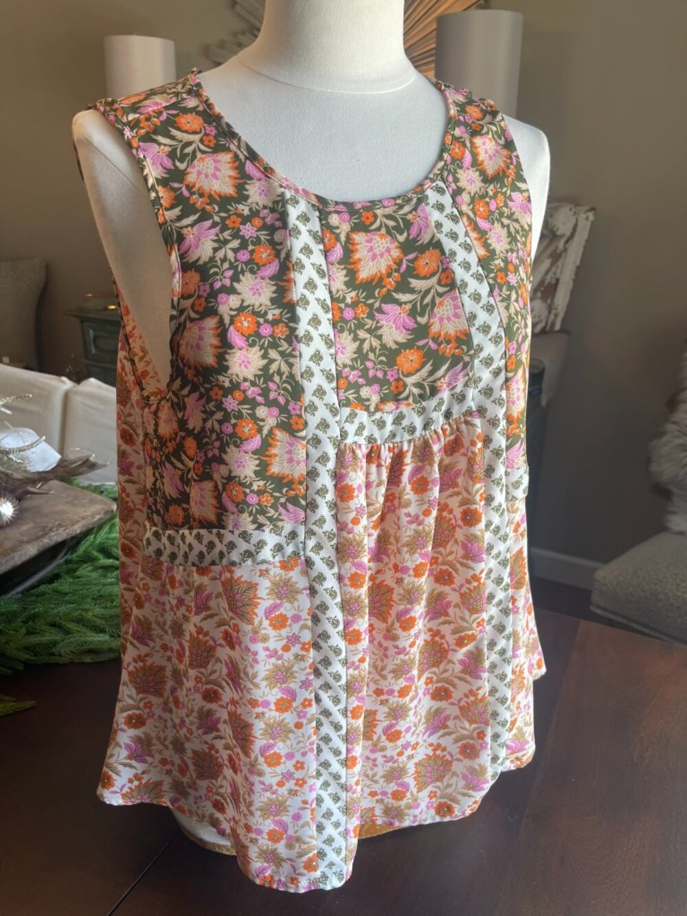 Daniel Rainn Boho Sleeveless Top